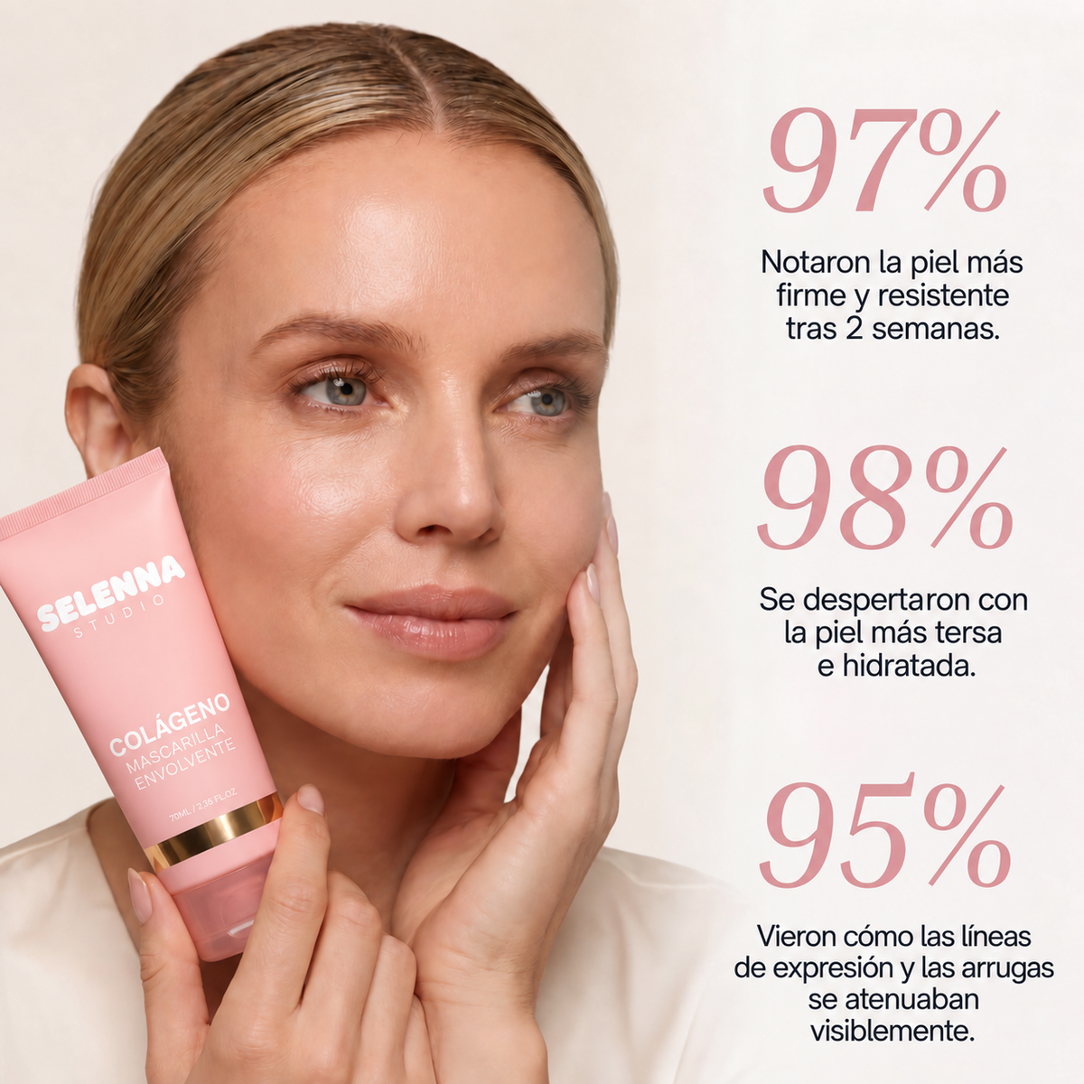 Mascarilla de bio-colágeno + brocha