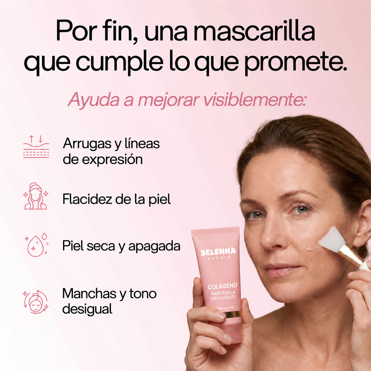 Mascarilla de bio-colágeno + brocha